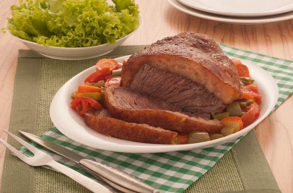 Churrasco No Forno E Legumes Assados Prato Para Almo O