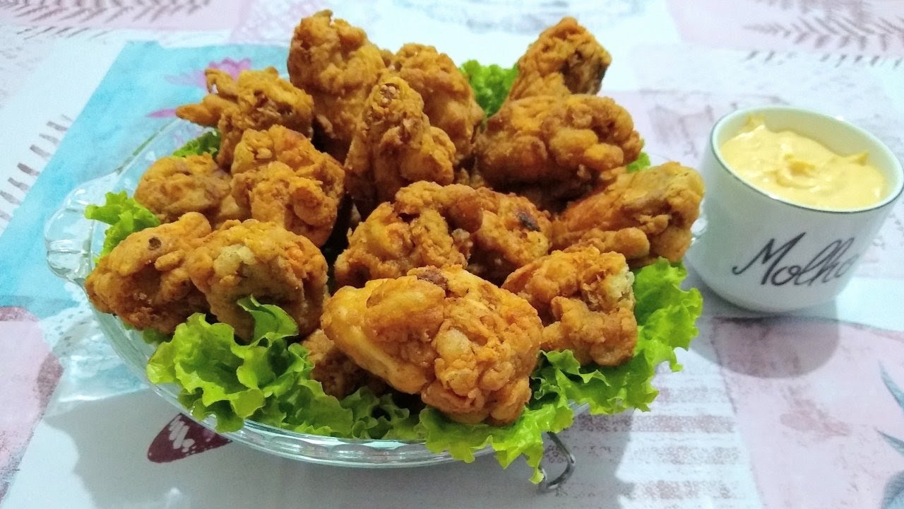 Frango a passarinho crocante prato perfeito para o almoço em 30 minutos