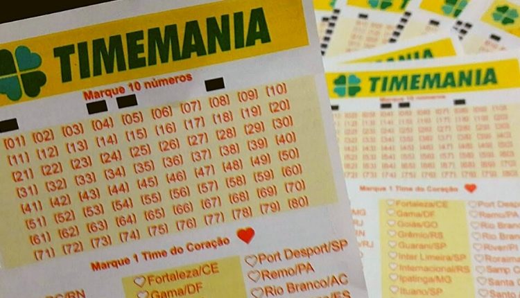 Resultado da Timemania desta terça-feira (27) estima prêmio de 7,5 milhões de reais/ Créditos: Folha Go