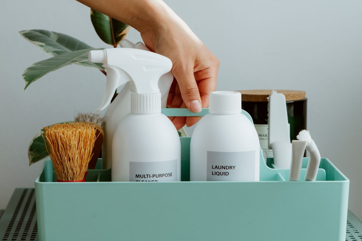 mistura de vinagre e bicarbonato