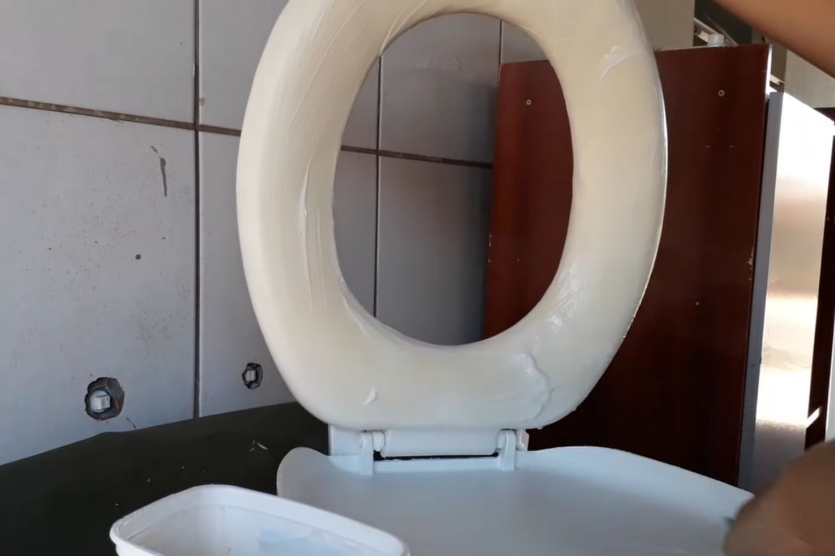 Como desencardir assento de vaso sanitário? Muito fácil e com apenas 2 ingredientes! - Fonte: YouTube - canal lar da loh