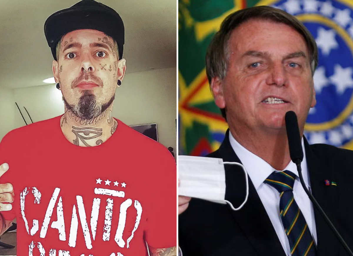 Tico Santa Cruz e Jair Bolsonaro - Reprodução Instagram