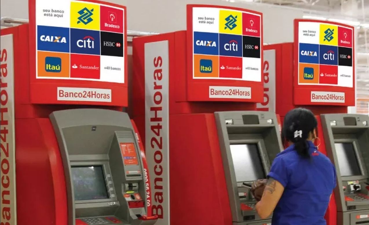 quanto é possível sacar no caixa eletrônico banco24horas