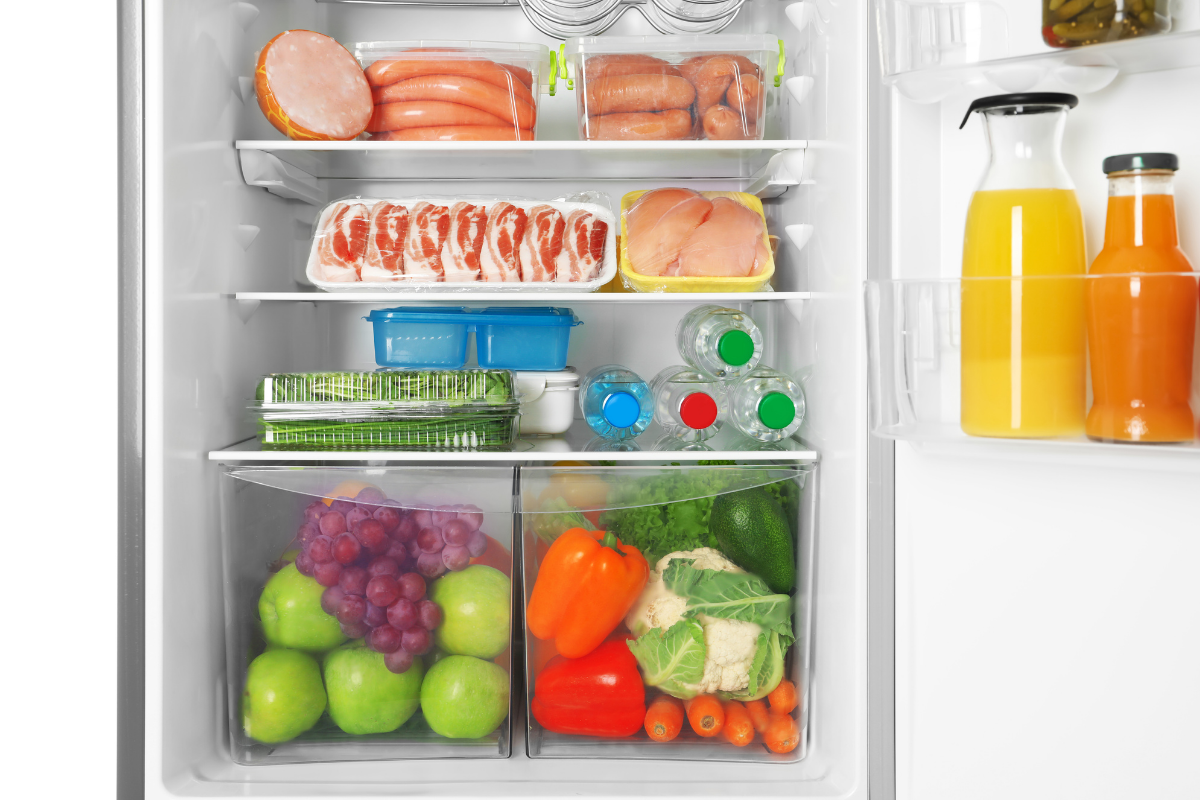 Organize sua geladeira corretamente.