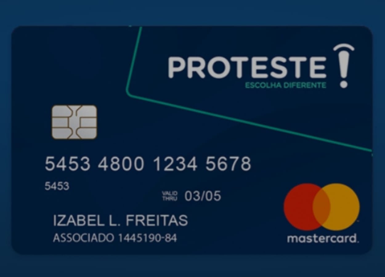 A Proteste lançou no mercado um cartão de crédito sem comprovação de renda, assim como sem consulta ao Serasa e SPC