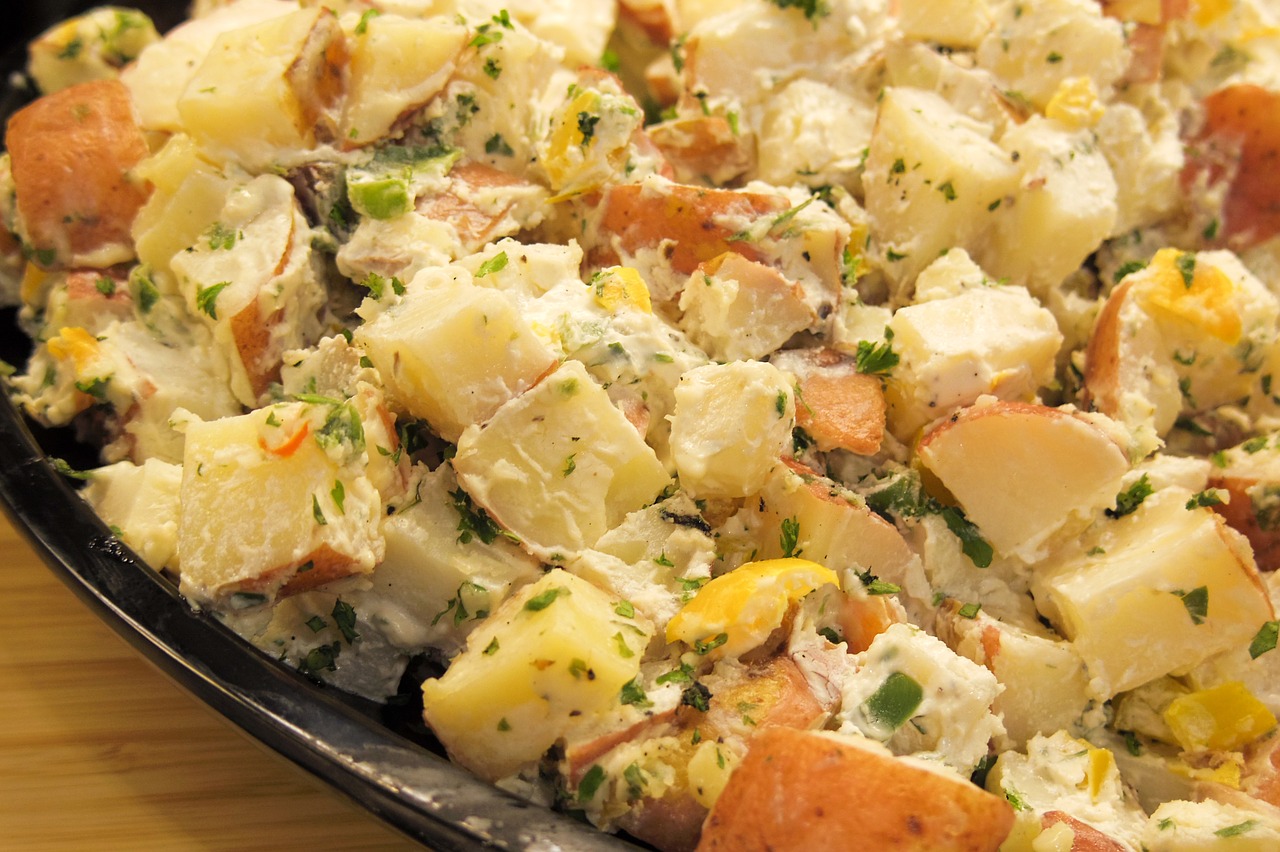 receita para almoço salada simples com batata