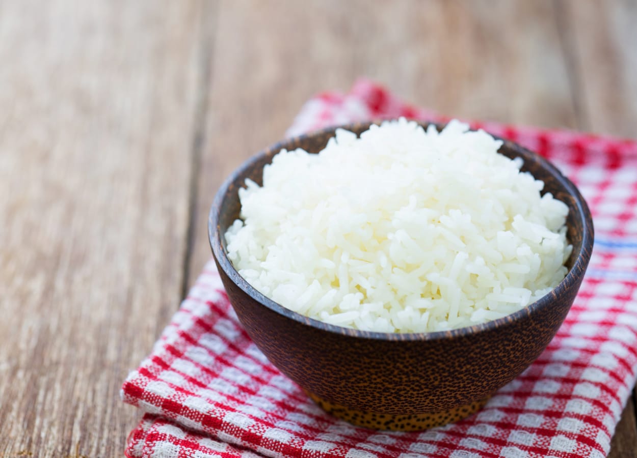 O arroz deve ficar branquinho e soltinho
