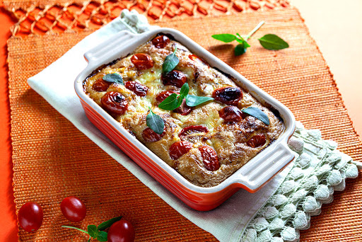 Torta de atum com tomates Torta de atum com tomates