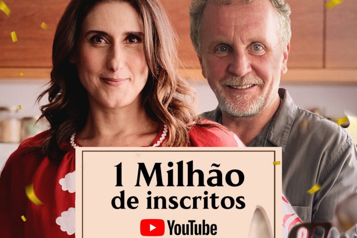 Chef Paola Carosella e Jason Lowe alcançam a marca de 1 milhão de inscritos em seu canal no YouTube “Nossa Cozinha”