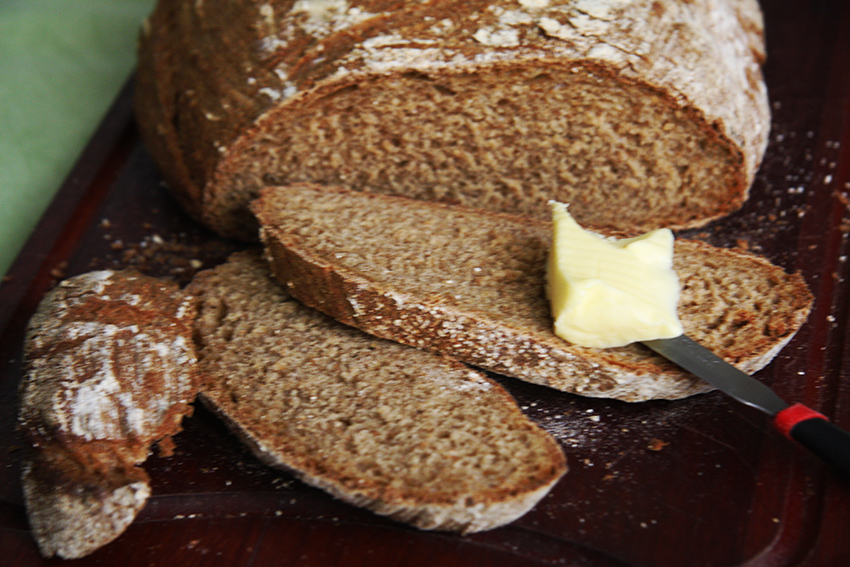 Receita saudável- pão integral com nozes