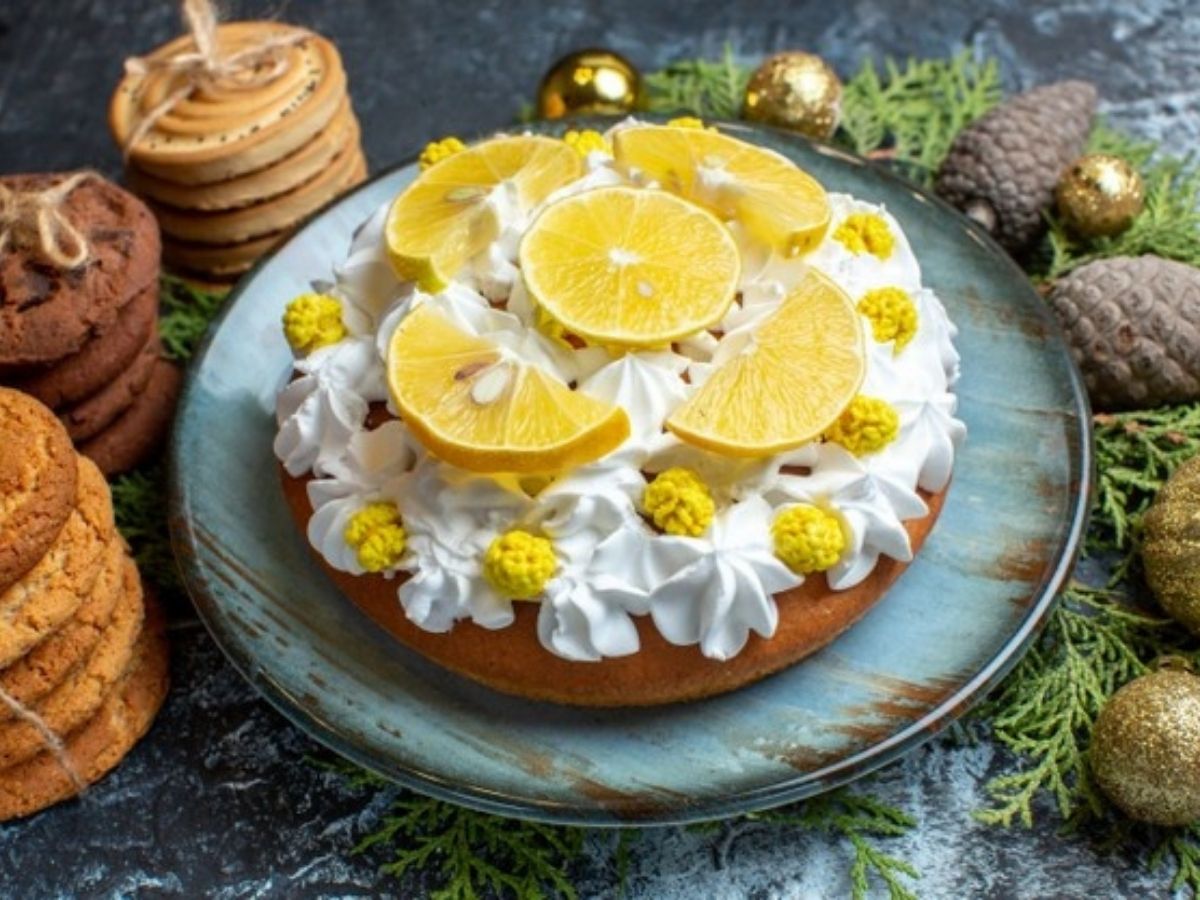 bolo de laranja para o lanche