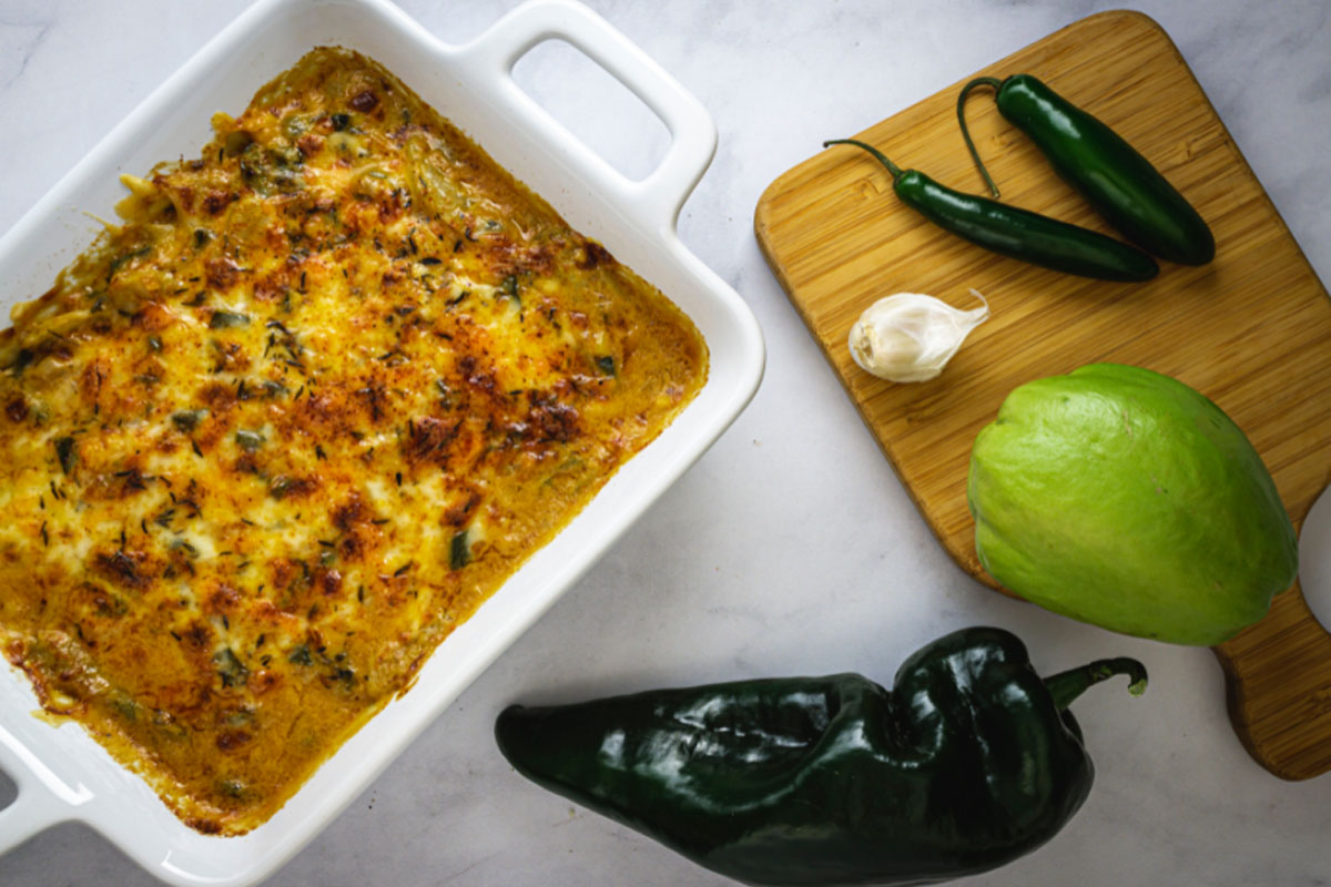 chuchu gratinado no forno chuchu gratinado no forno
