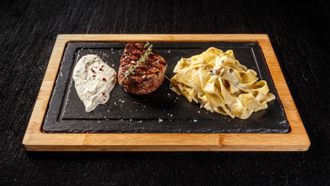 filé mignon com gorgonzola para almoço ou jantar