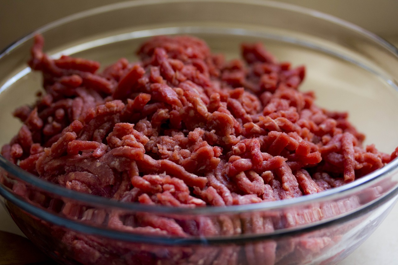 Carne moída com creme Carne moída com creme para almoço ou jantar