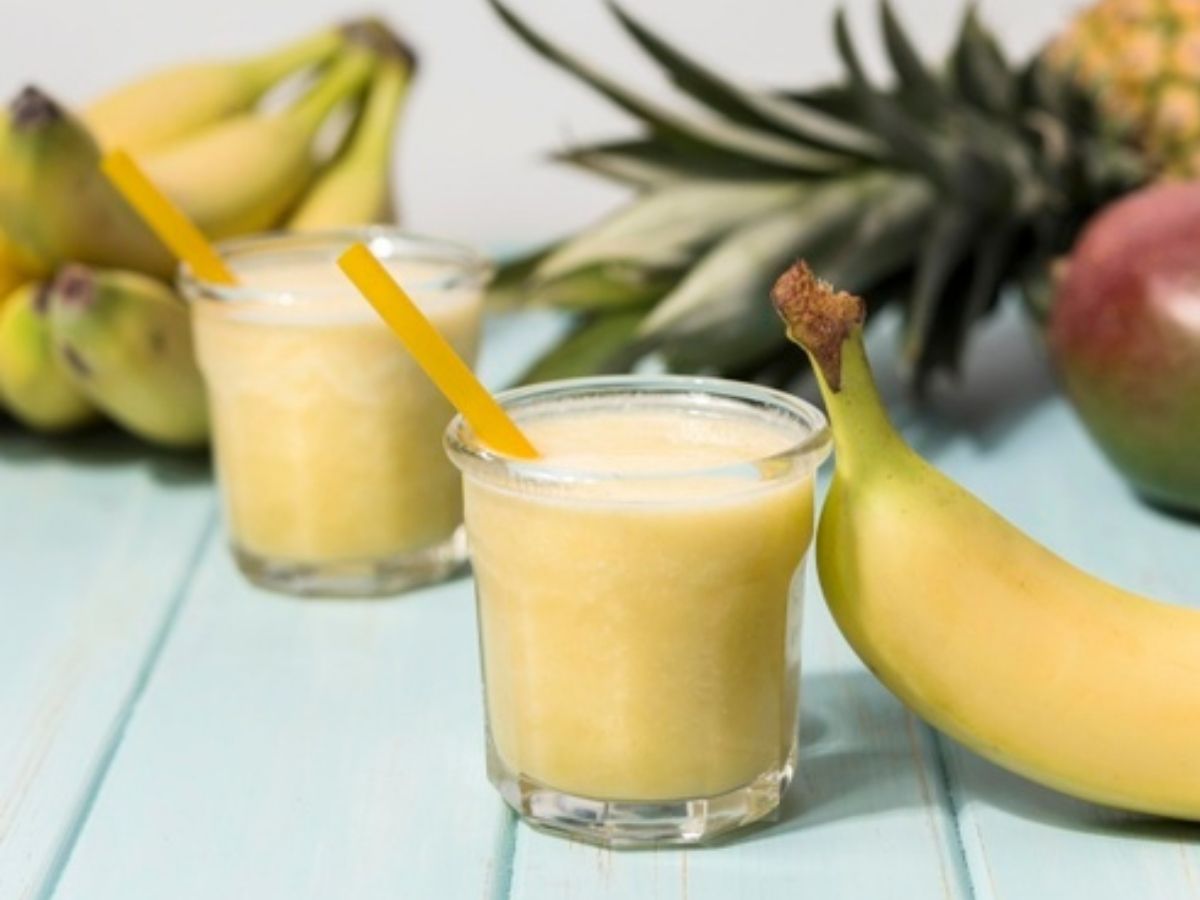 Bebida: smoothie de banana