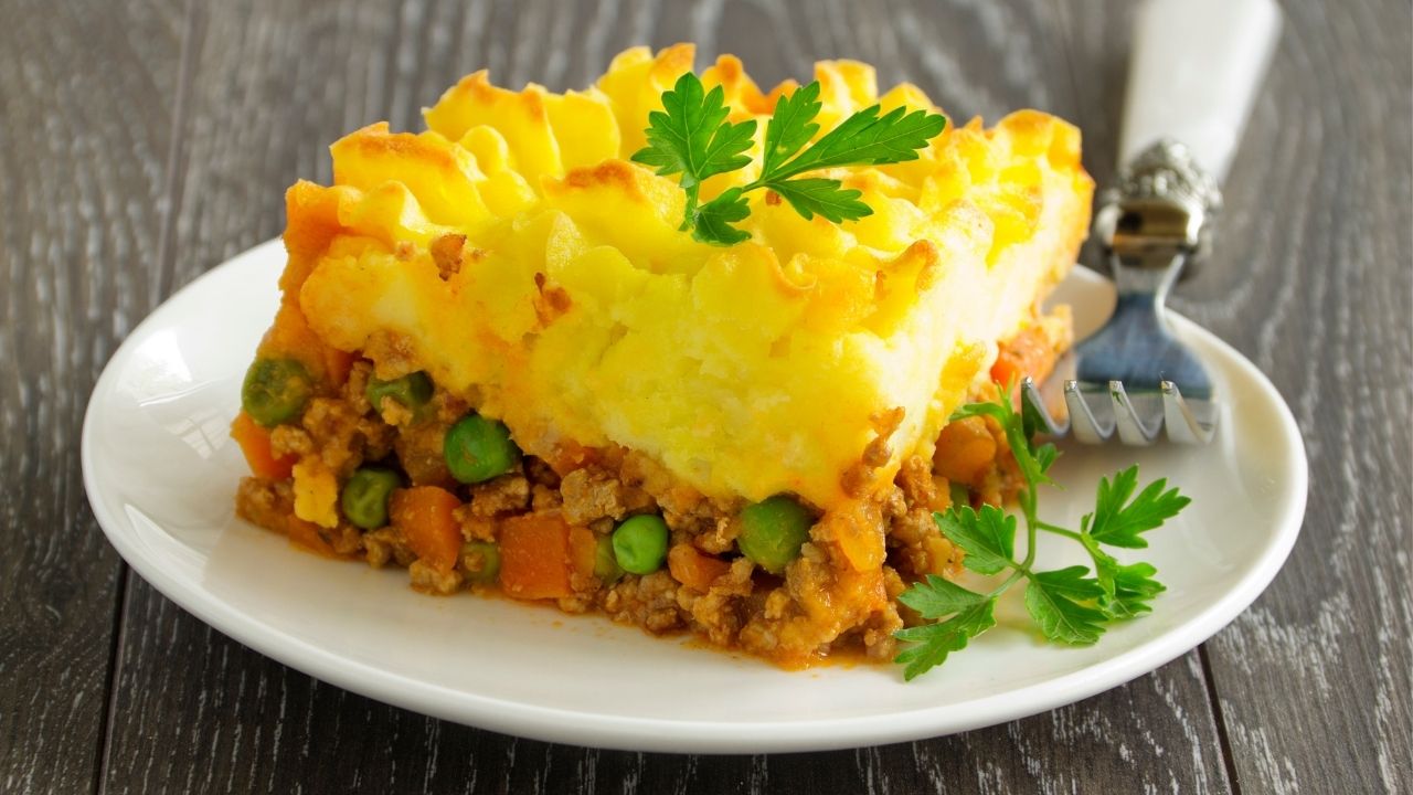 Escondidinho de abóbora com carne moída para almoço ou jantar