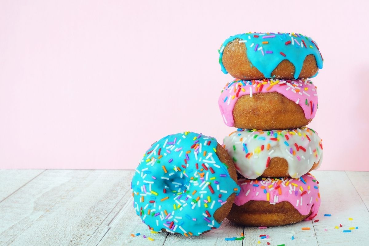donuts americano para lanche ou café da manhã