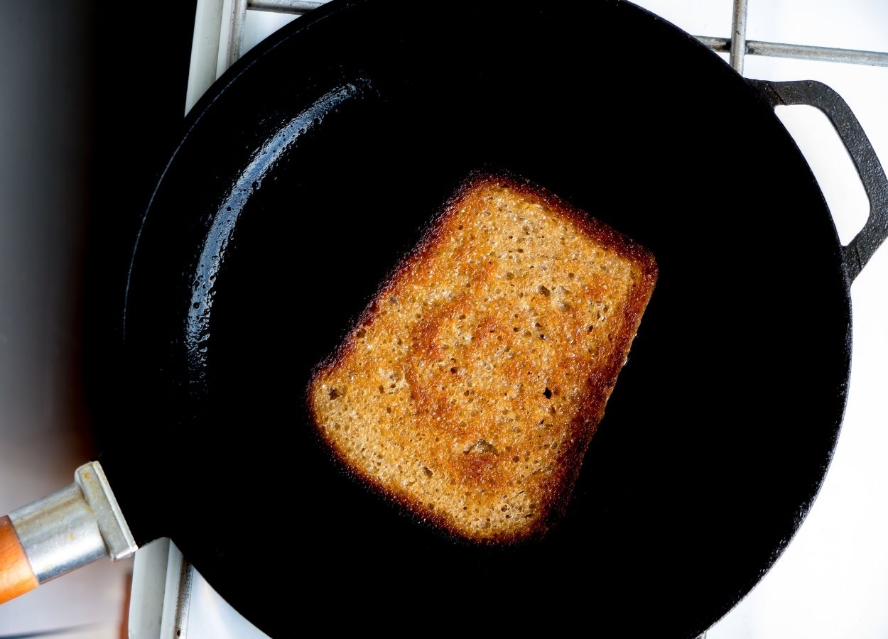 pão de frigideira para o café da manhã