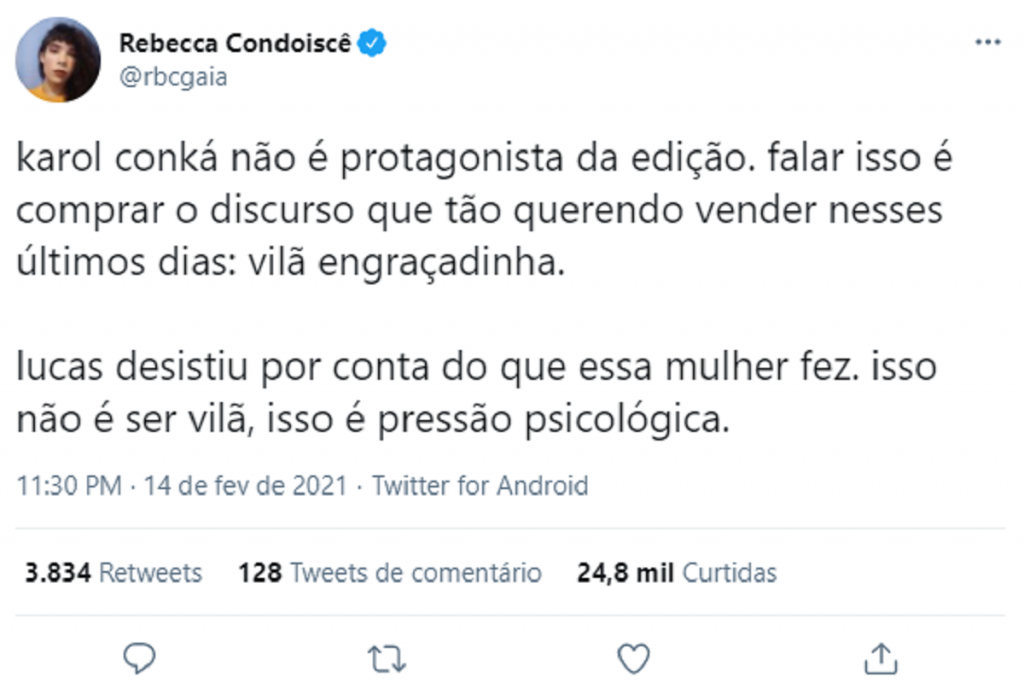 Rebecca Condoiscê / Karol Conká