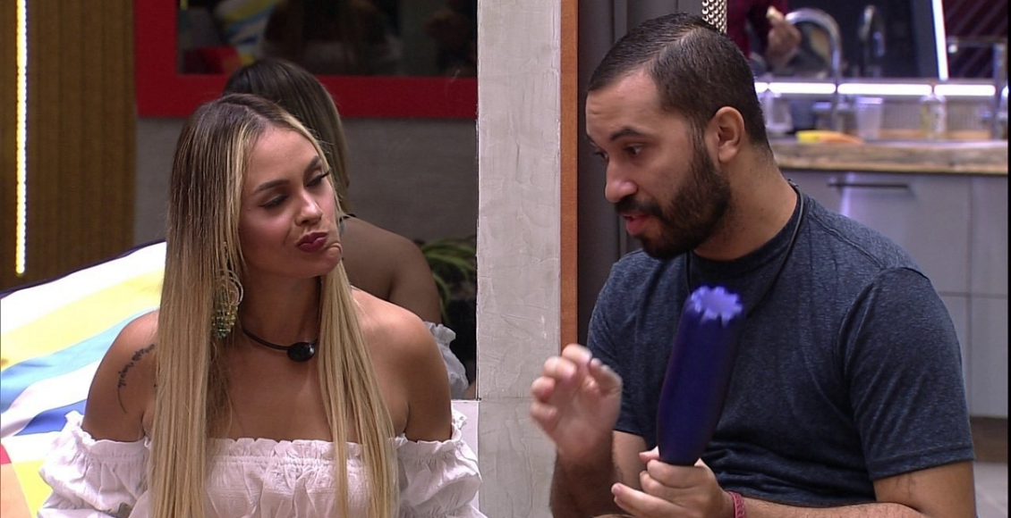 Sarah Andrade e Gilberto Nogueira (Foto: Reprodução/GloboPlay)