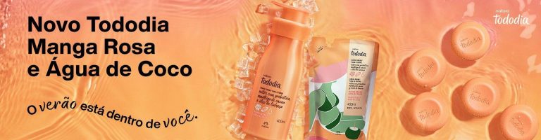 Linha natura manga rosa e água de coco