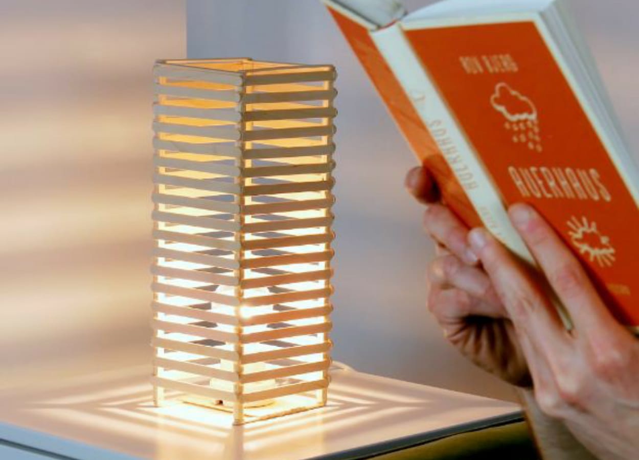 As luminárias são itens incríveis que podem ser feitos com palitos