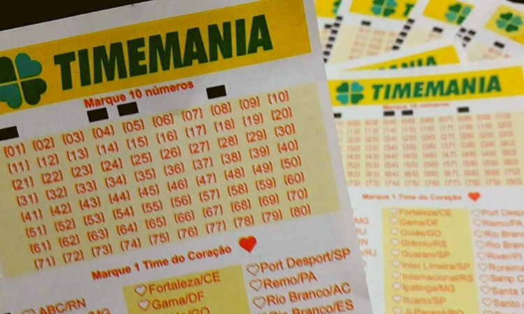 Resultado da Timemania desta terça-feira (27) estima prêmio de 7,5 milhões de reais/ Créditos: Folha Go