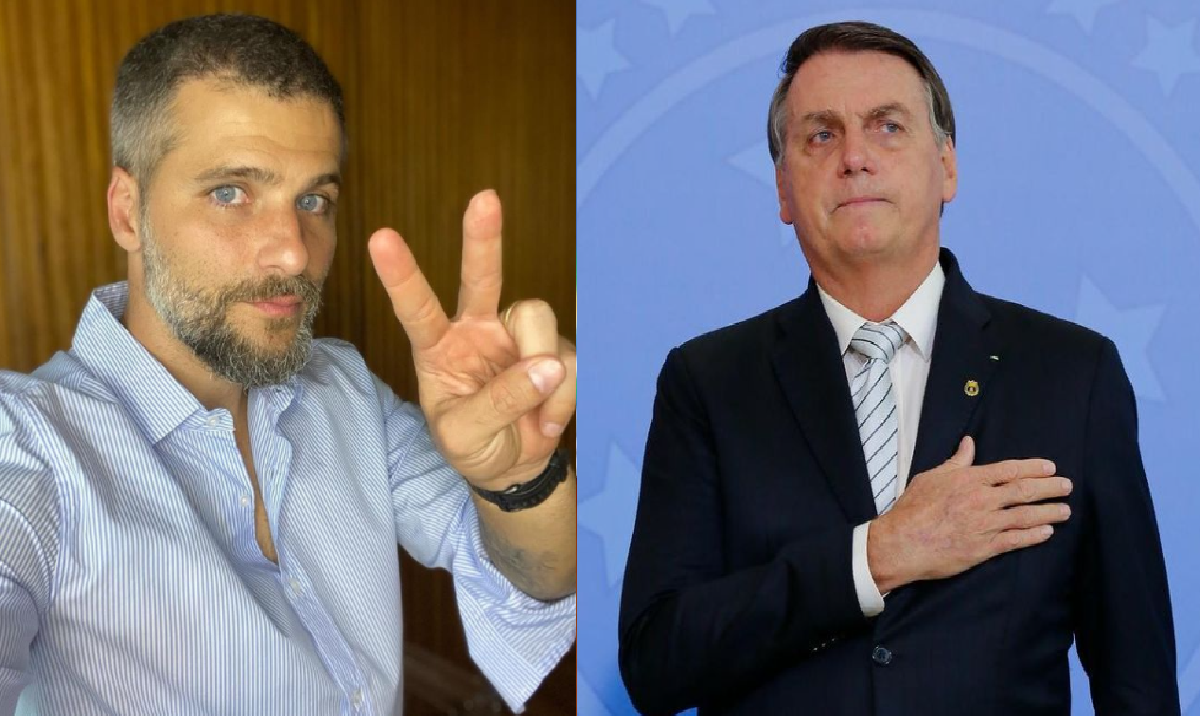 Bruno Gagliasso e Jair Bolsonaro - Reprodução do Instagram