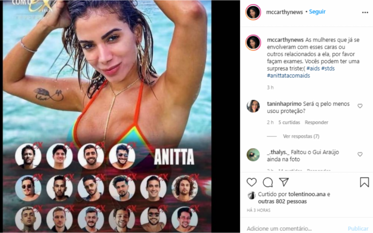 Day McCartney sobre cantora famosa com HIV - Imagem Reprodução Instagram