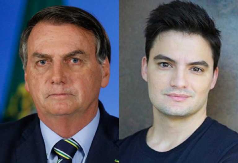 Jair Bolsonaro e Felipe Neto/ Reprodução Twitter