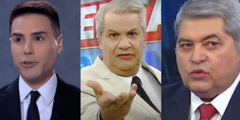 Luiz Bacci, Sikêra Junior e Datena/ Reprodução