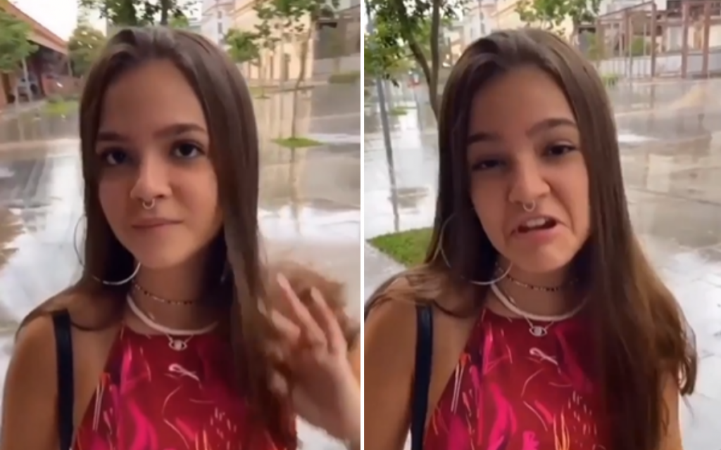 Mel Maia é pega de surpresa com piada sobre sua altura, se irrita e faz careta Folha GO Mel Maia é pega de surpresa com piada sobre sua altura, se irrita e faz careta Folha GO