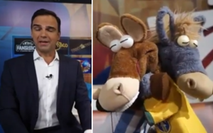 Tadeu Schmidt em homenagem a Diego Maradona - Imagem Reprodução Instagram