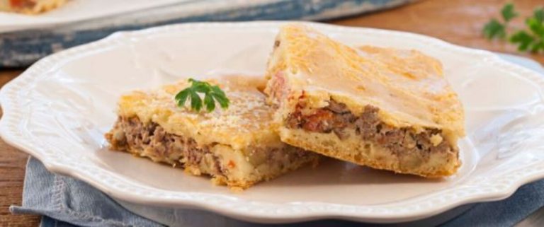 Torta salgada de carne moída