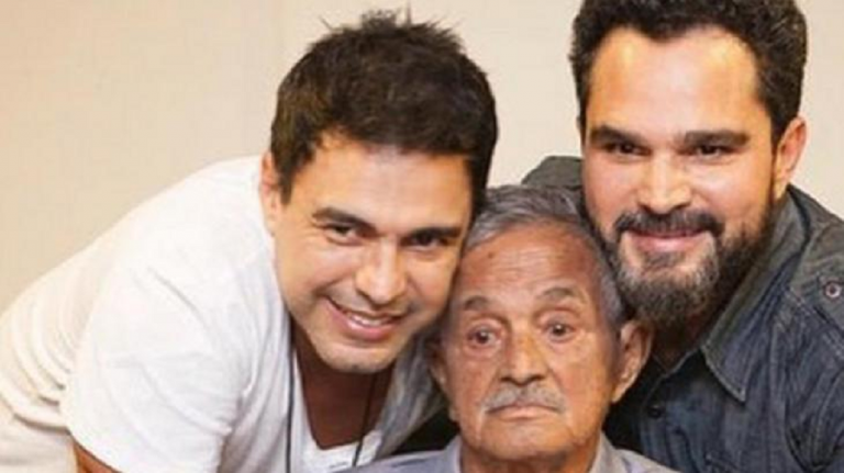 Zezé Di Camargo, Luciano e Seu Francisco/ Reprodução instagram