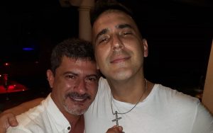 André Marques e Tom Veiga, interprete do Louro José na Rede Globo