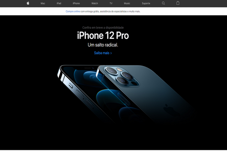 Apple - Reprodução Site oficial Apple