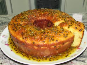 bolo de maracujá