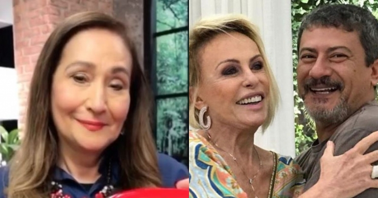 Sônia Abrão, Ana Maria Braga e Tom Veiga