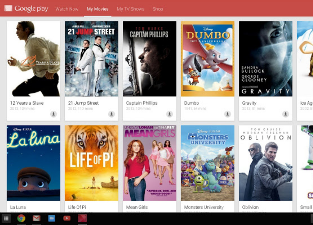 O Google Play Filmes é um dos braços do Google