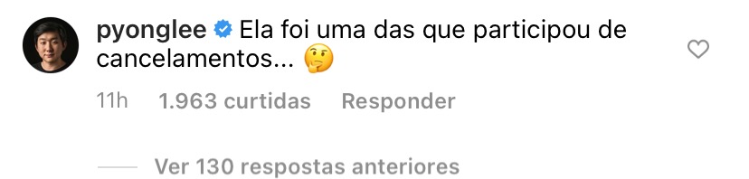 Pyong Lee alfineta Camilla de Lucas (Foto: Reprodução/Instagram)