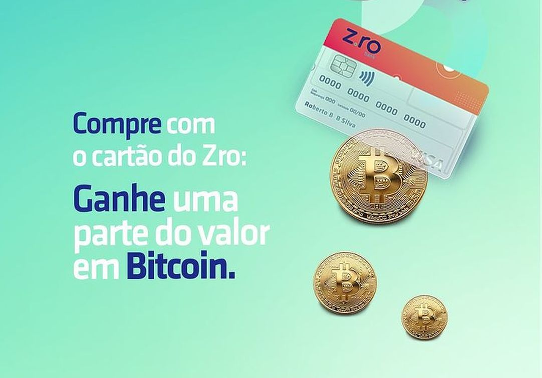Zro Bank oferece conta digital e cartão de débito com cashback em bitcoin