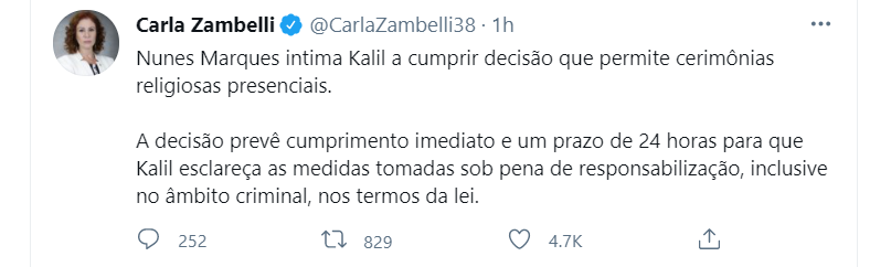 Deputados insultam prefeito de BH por não liberar práticas religiosas