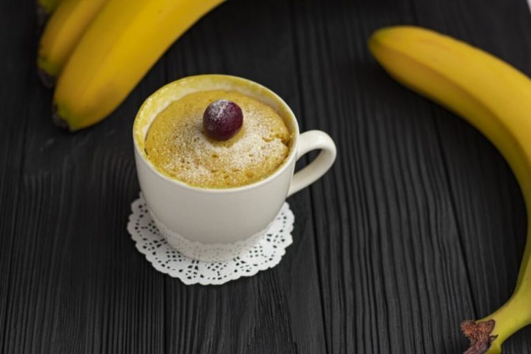 bolo de caneca sabor banana