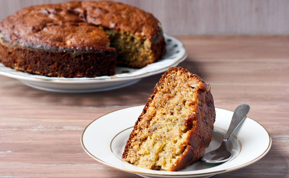 bolo de maca canela e aveia