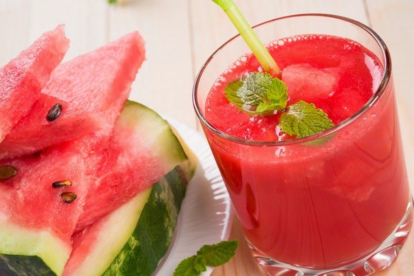 suco detox de melancia para o café da manhã (Imagem Pinterest)
