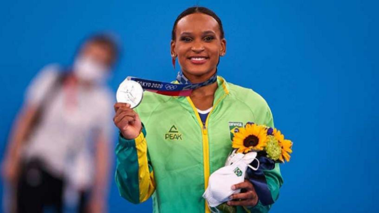 Rebeca Andrade. Imagem: Reprodução