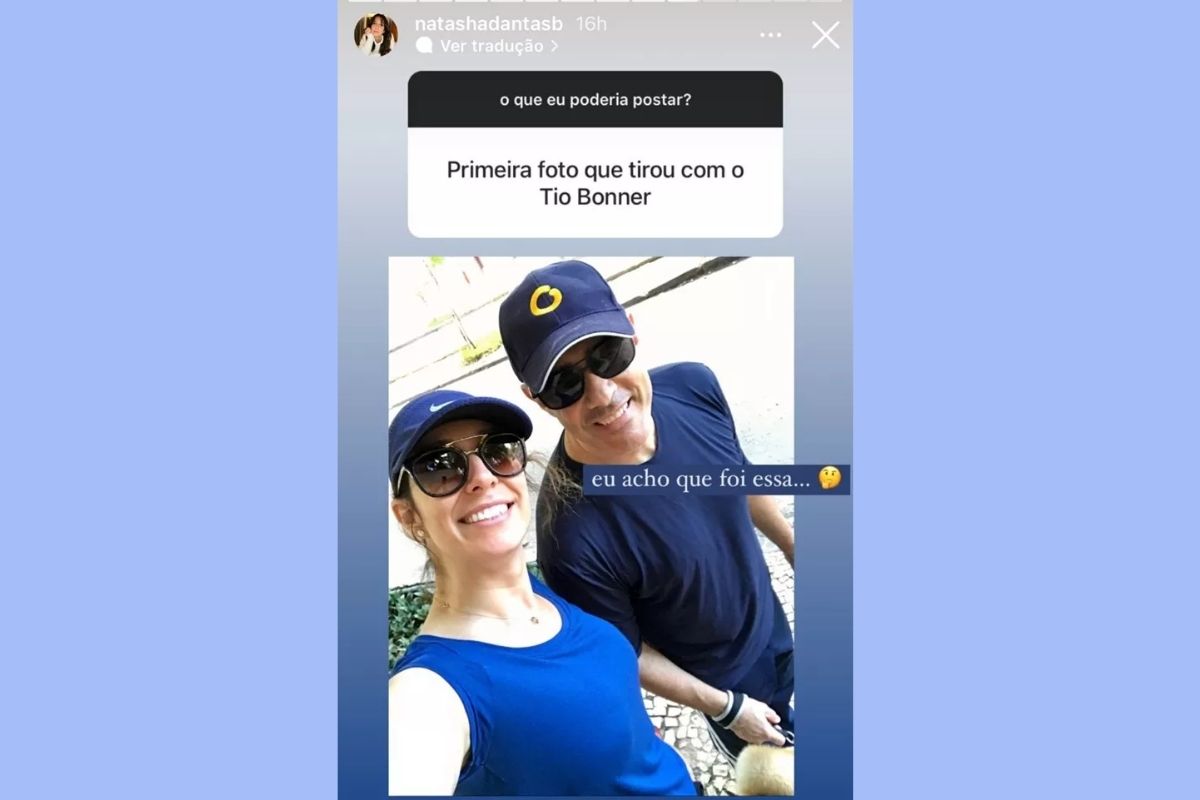 Natasha Dantas e William Bonner - Reprodução Instagram