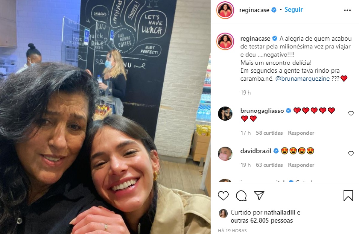 Regina Case e Bruna Marquezine (Foto: Reprodução Instagram)