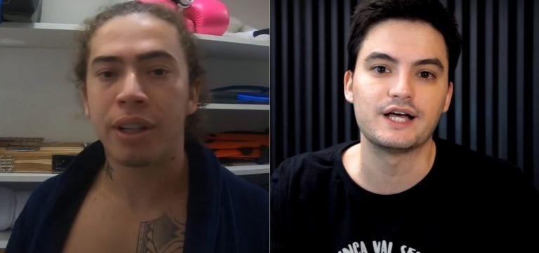 Whindersson Nunes e Felipe Neto: Foto montagem- Reprodução Youtube